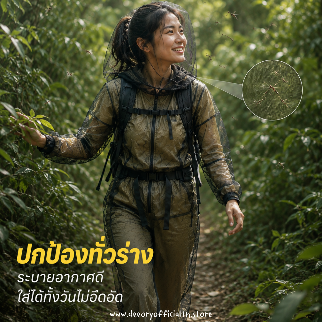 ชุดตาข่ายกันยุงกันแมลงและสัตว์มีพิษ